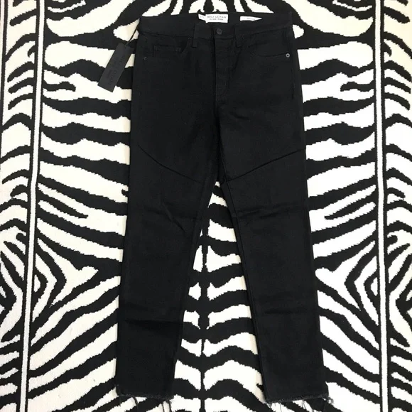 NWT Nili Lotan High Rise Skinny Jean in Jet Black Size 29 - Picture 15 of 15